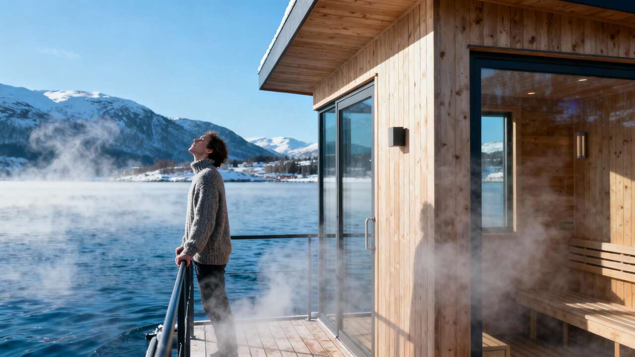 This “floating” sauna in a Norwegian fjord is the ultimate Scandi experience (Oslo, Norway)